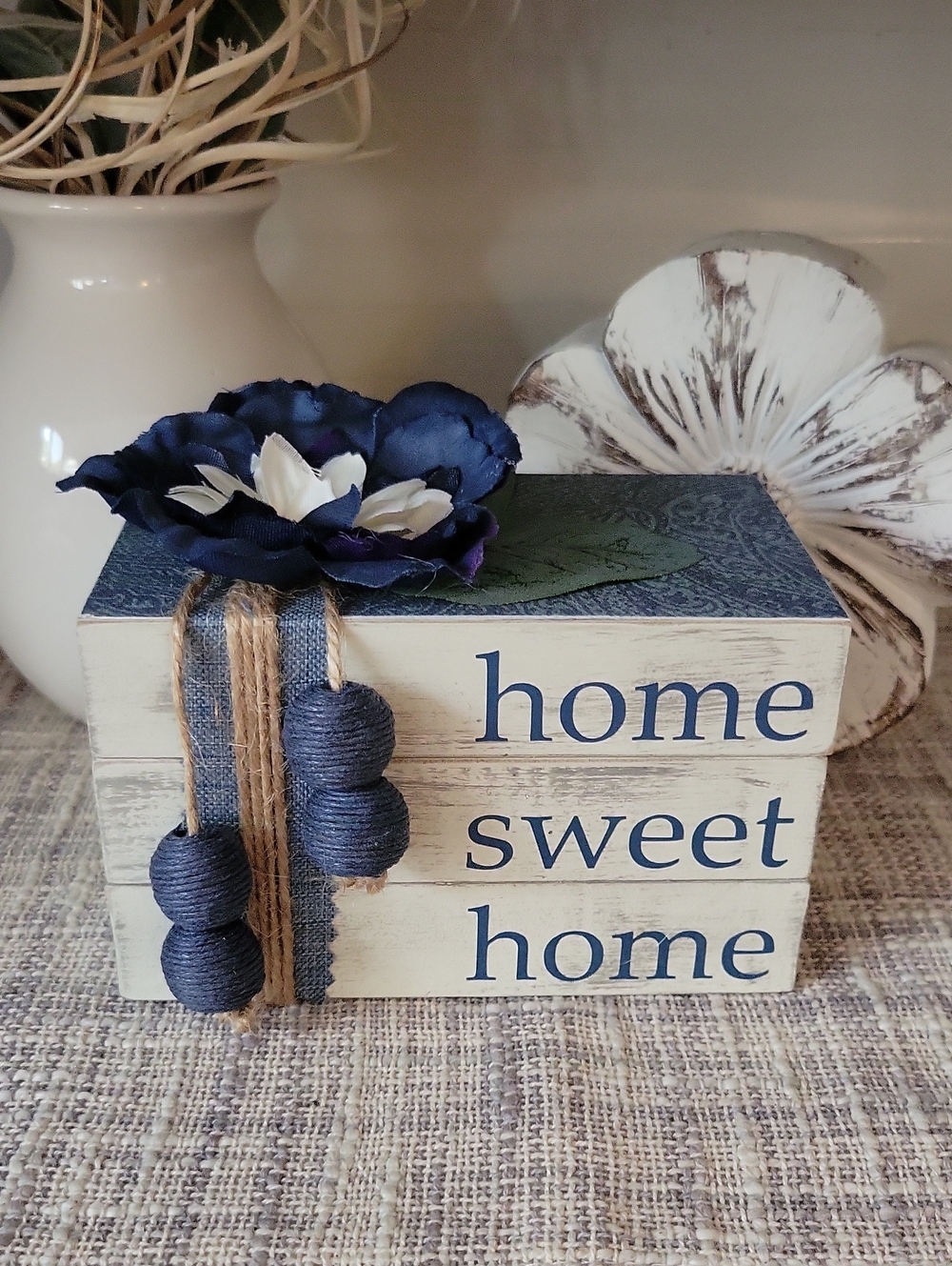 Home Sweet Home Mini Wooden Bookstack